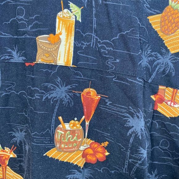 Hawaiian Quick Silver Mens Button Down Shirt - Picture 7 of 7